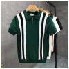 New Men’s Ice Knitted Polo Shirt
