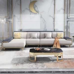Royal Classic Exlusive Sofas Arab Corner Stylish Sectional Sofa Indoor Hote Leather Couch