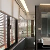Electric roller shades with fabric motorised roller blind
