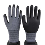 15G Nylon Anti-Slip Touchscreen Nitrile Foam Gloves Chemical Resistant Industrial Workshop Safety Gloves
