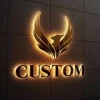 Premium Back-Lit Halo Effect Stainless Steel Logo Signage