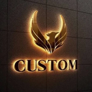Premium Back-Lit Halo Effect Stainless Steel Logo Signage