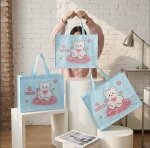 Eco Friendly PP Woven Tote Bag Large Shopping Bag with Strong Handles