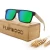 Customize Designer Polarized Retro Vintage Square Bamboo Sunglasses 2022 Mens Wooden Sun Glasses Sunglasses Custom Logo