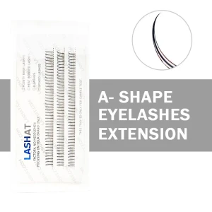 Custom Spike Individual Professional 0.07 8-15mm  A Shape Salon Eyelash Handmade Black Lashes