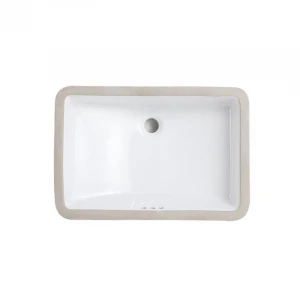 Wholesale Chinese manufacturers single hole rectangular shape Ceramic Wash Basin sink