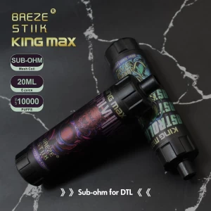 Breze Stiik King Max 10000 puffs sub ohm DTL clouds vapor disposable pod