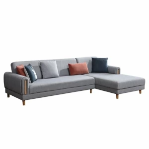 Memeratta fashionable L type sectional modular corner fabric upholstery sofa S-722