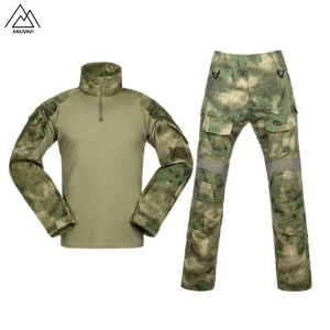 Tactical Camouflage Army Military Marines Navy Jungle Camo Uniform Shirt Pant Set US America Costume