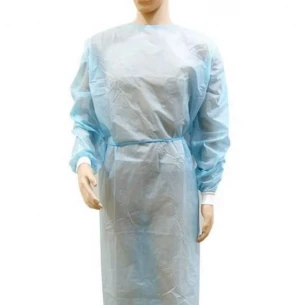 Disposable Protective Clothing, Hospital Isolation Gowns Protective Coverall Elastic Cuffs for Women&Men