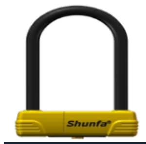 Yellow SF638 Double-opening U Cable Lock
