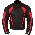 Red Textile Jacket For Men