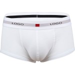 3D designed cotton men's low-waisted boxers