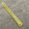 yellow quartz tube colored transaprent glass quartz tube rod