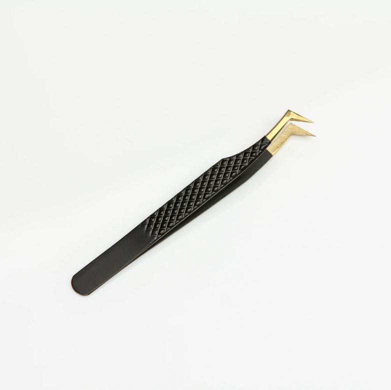 Buy 90 Degree Gold Volume Eyelash Extension Tweezers from Alberon ...