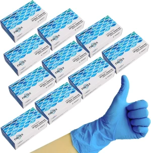 FINITEX Disposable Nitrile Exam Blue Gloves Rubber Medical Cleaning Food Gloves