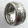 Morgan Silver Dollar Coin Ring 'Eagle' Silver Plated Handmade In Sizes 8-16