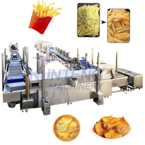 French Fry Production Line Fried Food Snack Frying Machinery Equipment French Fry Production Machinery
