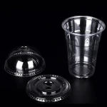 Disposable Plastic PET Cups with Lids