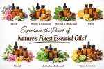Essential (Floral, Herbal & Medicinal, Woody &Resinous, Citrus, Spicy & Exotic) Oils