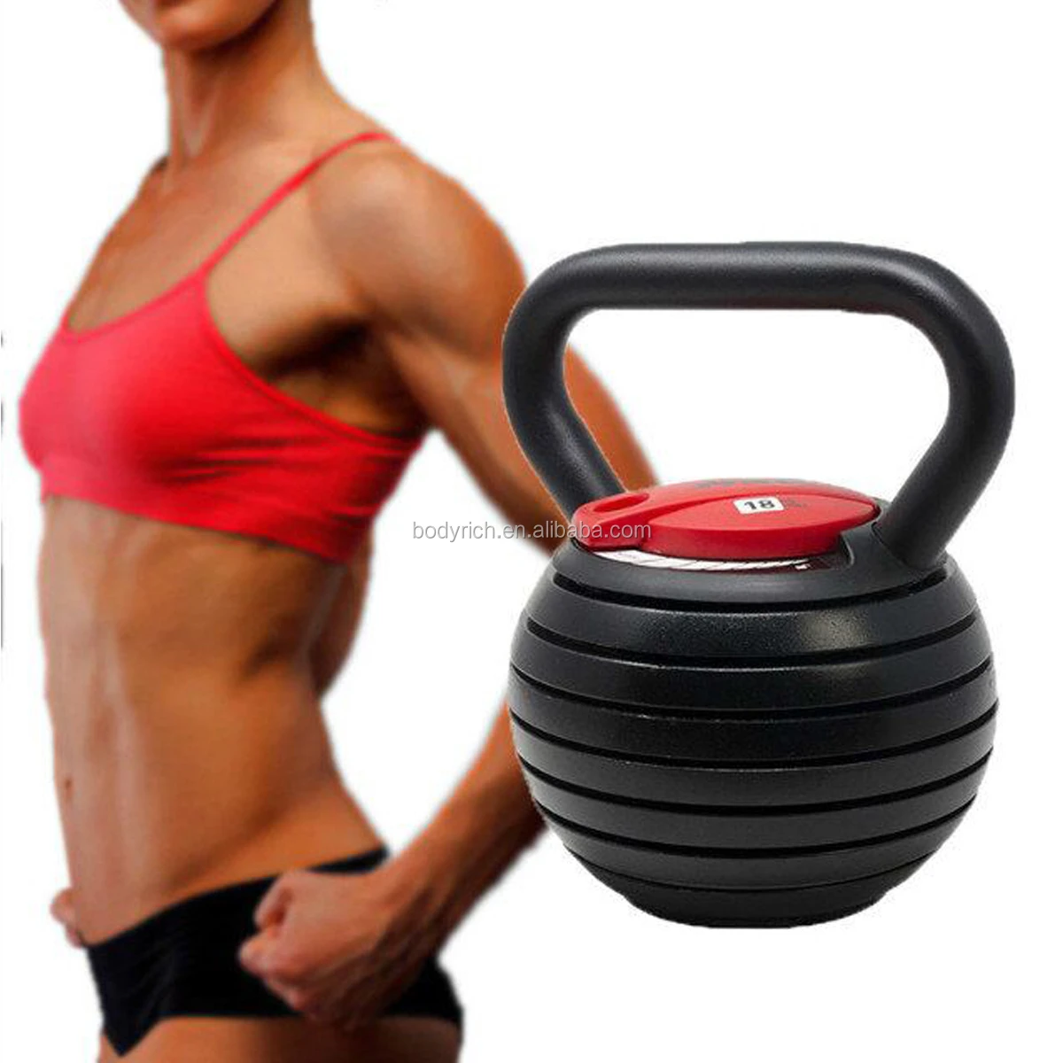 10 to 40 LB Adjustable Kettlebell Weight Lifting Swing Workout