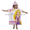100% cotton Childrens Hooded Sport Poncho Towel