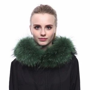 100% Natural raccoon fur for hood/collar,Chinese raccoon fur trim