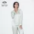 Import 100% Silk Embroider Anglaise Back Cut-Out Lace Trimmed Satin Silk Pyjama Set Nightshirt for Weekend from China
