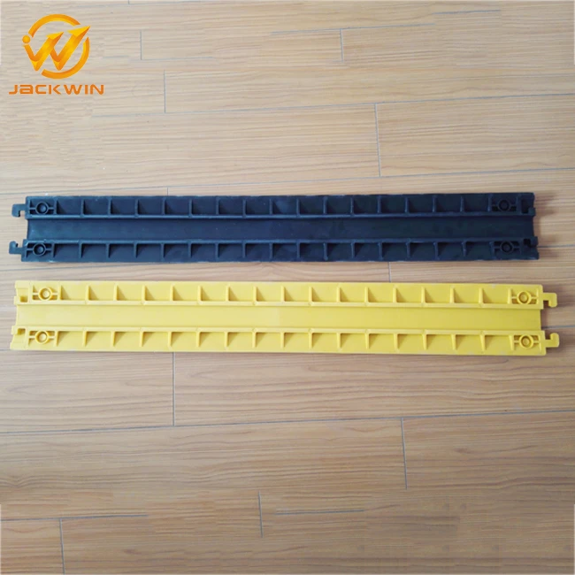 1000*130*20mm Light Duty Flexible Floor 1 Channel Plastic Cable Protector