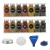 Import 100ml square Simply Organic glass spice bottles with aluminum/metal lid/salt&pepper bottles from China