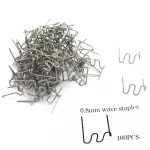 100pcs 0.8mm wave staples plastic welder staple for Hot stapler Plastic welding machine
