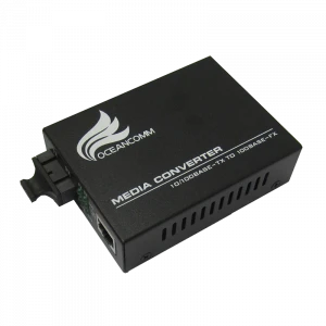10/100M SC 1RJ45 daul fiber media converter