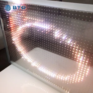 10mm tempered nano digital display LED glass