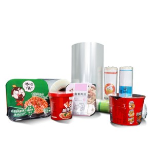 12 15 19 25 30mic Low Temperature Film Shrink Clear Roll For Noodles Instant Food Milk Tea