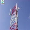 120 feet 3 legs tube self supporting steel hot dip galvanized telecom telecommunication communication cell wifi tower