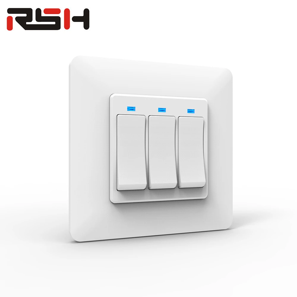 1/2/3 Gang Remote Control Wall Switch Wireless Smart Light Switches Glass Panel Touch Switch AC 110V-220V