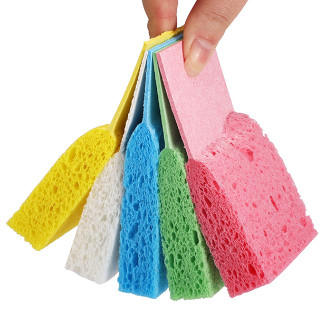 Buy 12pcs Colorful Cleaning Kitchen Sponge Compressed Kitchen Cellulose ...