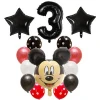 14pcs Happy Birthday Decoration Latex Balloon Mickey Minnie Heart Mouse Foil Balloon Baby Shower Number Balloon Kids Air Globos