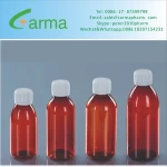 150ml Plastic Medicine Syrup Amber PET Bottle