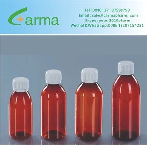 150ml Plastic Medicine Syrup Amber PET Bottle