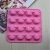 Import 16 cavity emotion Pig Piggy non-stick SILICONE cake chocolate muffin candy piggy head cake mold from China