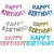 Import 16 Inch  Letters Happy Birthday Shaped Aluminum Foil Baby Balloon For Party Supply Decorative  Balloons from China