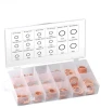 160PC Copper Plain Washer Brass Red Copper Flat Washer Assortment