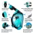 Import 180 Seaview Diving Mask Menyelam Dive Mask Liquid Silicone Adult Foldable Snorkeling Mask from China