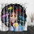 Import 180 x180 cm Covered Bathtub Bathroom Curtains Liner African Woman American Black Girl Print Waterproof Fabric Shower Curtain from China