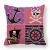 Import 18inch*18inch cartoon pirate anchor creative sailing design linen/cotton cushion cover throw pillow cover decorative pillows from China