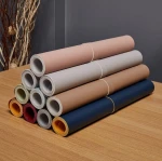 1PC retail sale free shipping Thin Waterproof PU Leather office desk computer Mouse Pad