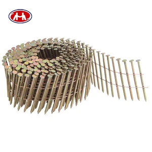 2-1/4X.099 Screw Shank Vinyl-coated Pallet Coil Nails/Galvanized umbrella head roofing nails(factory and export)