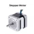 Import 2-Phase Nema17 Step Angle 1.8 Degrees High Quality Hybrid Opened Loop Stepper Motor from China