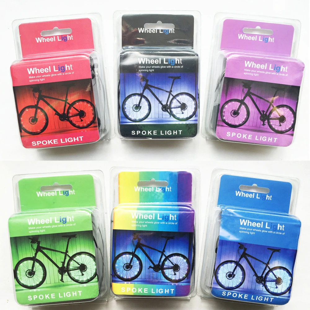 20 LED Bicycle Lights Mountain Bike Wheel String Light Cycling Spoke Wheel Lamp Bike Accessories